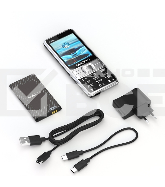 Мобильный телефон Maxvi X900c черный