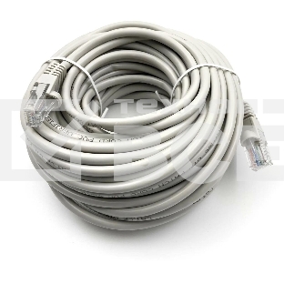 Патч-корд Buro UTP-5E-15M-G-LSZH UTP серый cat.5E RJ-45 (m)-RJ-45 (m) 15м