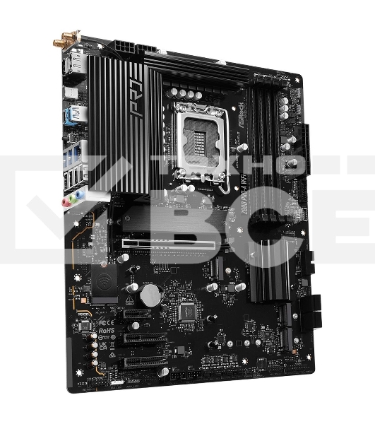 Материнская плата ASRock Z890 PRO-A WIFI, LGA 1851, Intel Z890, 4xDDR5, 4xSATA, 4xM.2, 1xPCIe 5.0 x16, 2xPCIe 4.0 x4, 1xPCIe 4.0 x1, 1xHDMI, 1xDP, 1xThunderbolt 4, 1x2.5Gb LAN, 4xUSB-A 3.2 Gen 1, 2xUSB-A 3.2 Gen 2, 1xUSB-C 3.2 Gen 2, 2xUSB-C Thunderbolt 4