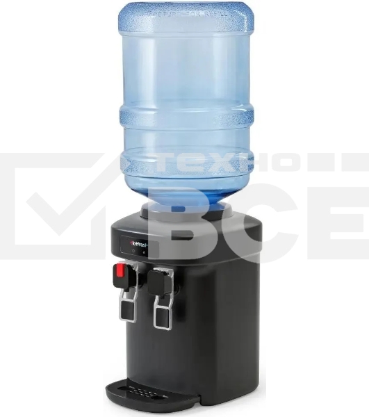 Кулер для воды HotFrost D65EN настольный, электронный, «push» - кран, черный