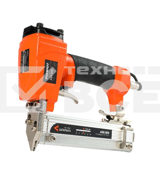 Пневмостеплер шпилькозабивной PATRIOT ASG 200, 23 л/мин, шпилька - Тип 23 (23GA); длина 12-25 мм; сечение 0,64 мм, 100 шт.