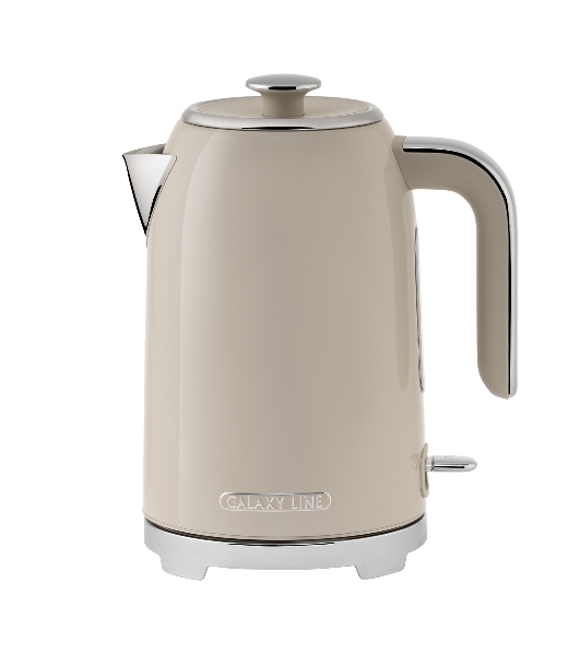 Чайник электрический Galaxy Line GL 0348 1.7л. 2200Вт кремовый корпус: нерж.сталь (ГЛ0348Л)