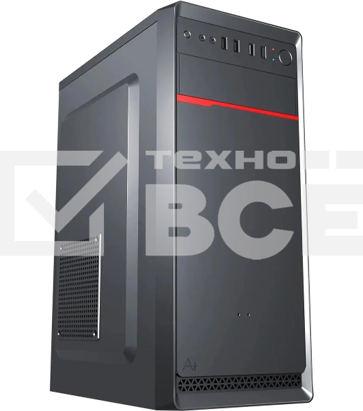 Компьютерный корпус Digma DCC-MD302 черный без БП ATX 1x80мм 3x120мм 2xUSB 2.0 2xUSB 3.0 audio