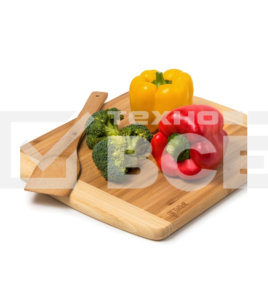 Доска разделочная TalleR TR-52204 с лопаткой, 29,5x34,5x1,9 см + 30,5 см