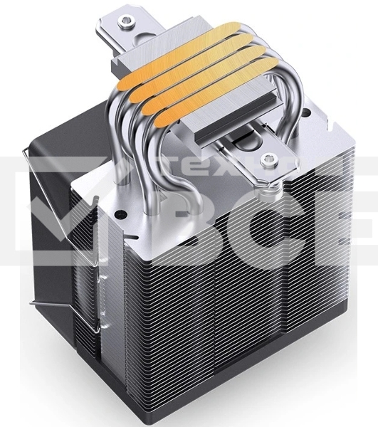 Кулер для процессора JONSBO CR-1400 EVO ARGb (180W, 4-pin PWM, 130мм, Al/Cu, 4x6мм, ARGb, 1x92мм, 38.2CFM, 33.8dBA, 2200RPM, S: 1700/1200/115X, AM4/AM5 черный)