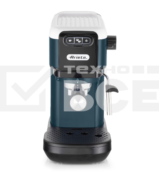 Кофеварка рожковая Ariete 00M139911AR0 маренго/белый, молотый/капсулы, 1,1 л, 1300 Вт 15 бар