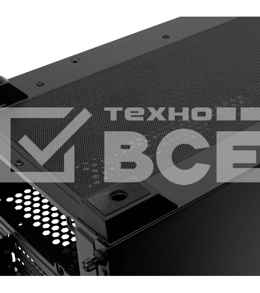 Компьютерный корпус без блока питания Case HSPD M740, Mesh Mid Tower, черный, TG, 0.6 SPCC, no fans, E-ATX, ATX, mATX, mITX, 170/400/200мм, 4x2.5