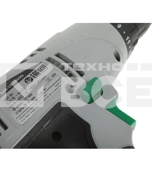 Дрель-шуруповерт сетевой ИНТЕРСКОЛ ДШ-10/260Э2, 260Вт