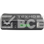 Приставка для цифрового ТВ Hyundai H-DVB520 черный, DVB-T2, DVB-T, DVB-C, HDMI, USB 2.0 х2, фото 1