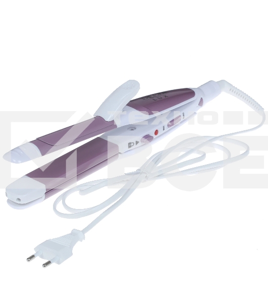 Мультистайлер DELTA LUX DL-0632 белый/сиреневый, 32 мм, 180 °C, 1 режим