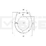 Сиденье для унитаза Виктория белое, фото8