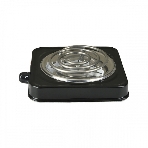 Плита настольная электрическая Blackton Bt HP102B чёрный, 1 кВт, ТЭН, конфорки - 1, нержавеющая сталь, поворотные переключатели, фото3