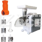 Мясорубка электрическая Аксион М43.03 белый/серый, 1900 Вт, 2.0 кг/мин, реверс, защита от перегрузки, насадки - 6, фото2