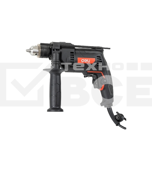 Дрель Deli DE-CZ13-1E, 680Вт, сетевая, ударная