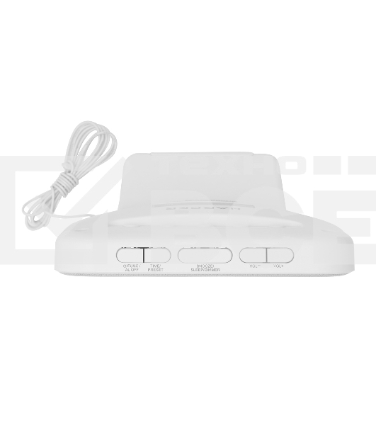 Радиобудильник Harper HCLK-2060 белый/серый - белый led