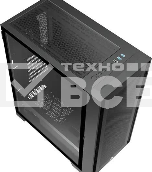 Компьютерный корпус Montech AIR 1000 LITE черный без БП ATX 1x120мм 3x140мм 2xUSB3.0 1xUSB3.1 audio bott PSU