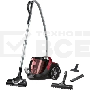 Пылесос Tefal TW7253EA красный/черный, 550 Вт, уборка сухая, пылесборник контейнер, 2.5 л