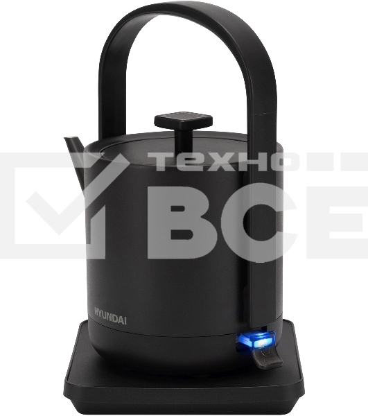 Чайник электрический Hyundai HYK-S2507 0.6 л, 1000 Вт, черный