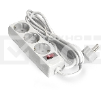 Удлинитель ExeGate EC-3-5W EX279353RUS белый, 5 м, евровилка, 3 розетки, 2200 Вт, фото 1