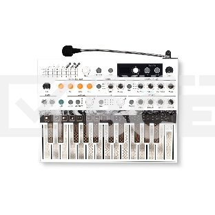 Синтезатор [570102] Arturia [MicroFreak Vocoder] цифровой аппаратный, 25 клавиш с поддержкой полифонического касания, цифровым осциллятором и аналоговым фильтром Oberheim SEM, CV/Gate/Mod выходы, Cloc IN/OUT, MIDI IN/OUT, выход TRS, выход для наушников,