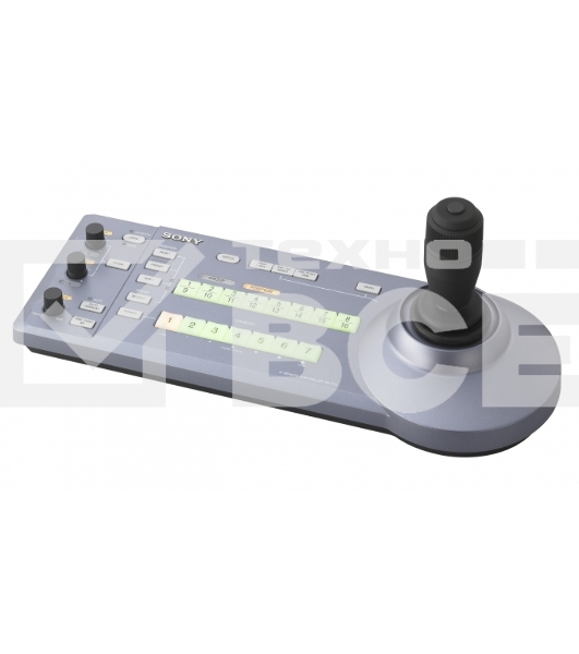 Пульт Sony RM-IP10 управления камерами SONY серии BRC или EVI. Позволяет управлять 112 камерами BRC по IP-сети или 7 камерами по обычной сети VISCA. В системе можно использовать до 5 панелей дистанционного управления.