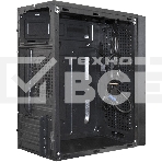 Компьютерный корпус Minitower ExeGate mEVO-9302-RGb-600W-12 (mATX, БП 600NPX с вент. 12см, 2хUSB+1хUSB 3.0, HD аудио, черный с RGb подсветкой), фото3