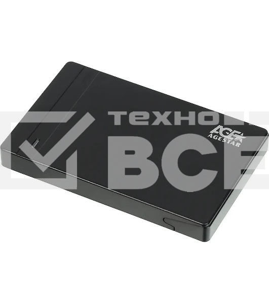 Внешний корпус для HDD AgeStar 3UB2P3 SATA III пластик черный 2.5