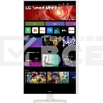 Монитор 31.5' LG 32U850SA-W IPS 3840x2160, 60 Гц, 5 мс, 16:9, 400 кд/м², 2xHDMI 2.0, USB-C (90 Вт), USB Hub (3x USB 3.0), 3.5 Jack, HDR10, динамики (2x5 Вт), веб-камера, Smart TV (webOS 24), Wi-Fi, Bluetooth, VESA 100x100, белый, фото5