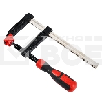 Струбцина F-образная усиленная Deli DL110830Z 300x80 мм, макс. усилие зажима 3000N, резьба 14мм, фото 1