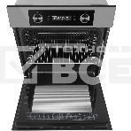 Шкаф духовой электрический Maunfeld AEOH60102S, 60л, дверца с 3 стеклами, нержавеющая сталь, фото7