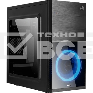 Компьютерный корпус Aerocool/Formula Cs-105 Blue (mATX, без БП, 1x USB3.0, 1x USB2.0, 1x 12cm blue LED front fan)