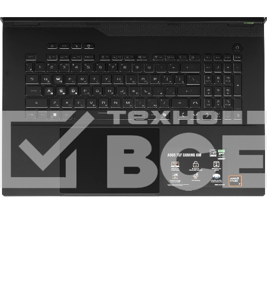 Ноутбук ASUS TUF Gaming A18 FA808UM-S8030/18'/IPS/AMD Ryzen 7 260/16Gb/512Gb SSD/NVIDIA GeForce RTX 5060 8Gb/без ОС/серый/2.6kg