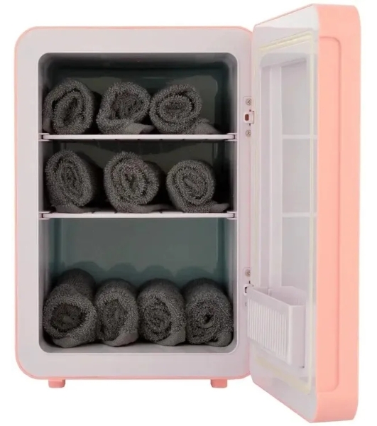 Холодильник для косметики ZÜGEL ZCR10 розовый однокамерный 10л