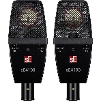 Микрофон конденсаторный sE Electronics SE 4100 Pair подобранная пара универсальных студийных конденсаторных микрофонов с большой диафрагмой 1', 20 Гц - 20 кГц, кардиоида, комплектация: два держателя 'паук', два резьбовых адаптера, планка для крепления, фото 1