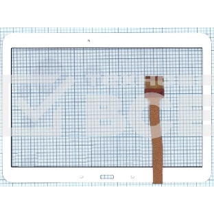 Сенсорное стекло (тачскрин) для Samsung Galaxy Tab 4 10.1 SM-T530, белое