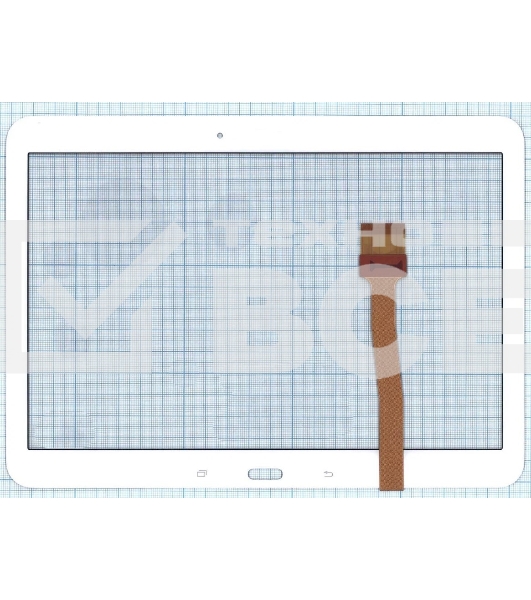 Сенсорное стекло (тачскрин) для Samsung Galaxy Tab 4 10.1 SM-T530, белое