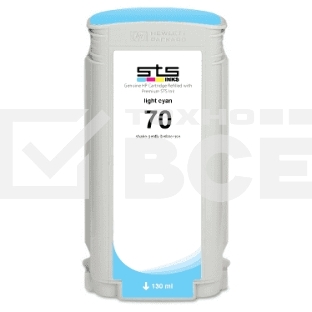 Картридж струйный HP №70 C9452A голубой для HP DJ Z2100/Z3100 (130мл)