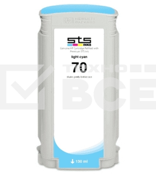 Картридж струйный HP №70 C9452A голубой для HP DJ Z2100/Z3100 (130мл)