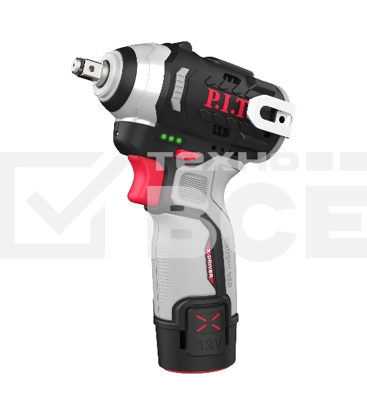 Гайковерт P.I.T. PIW12K-120A/1 аккум. патрон:квад.3/8