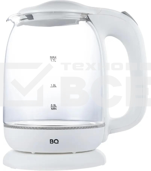 Чайник BQ KT1830G, 2200Вт, 1.7л, белый