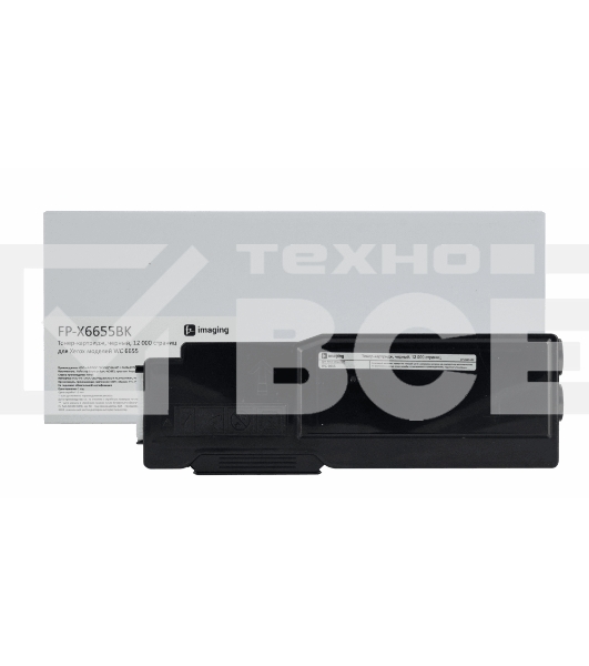 Картридж лазерный F+ imaging, черный, 12 000 страниц, для Xerox моделей WC 6655 (аналог 106R02755), FP-X6655BK