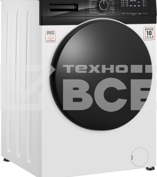 Стиральная машина Weissgauff WM 61210 DC Inverter Steam белый, загрузка фронтальная 10,5 кг, 1200 об/мин, класс А+++