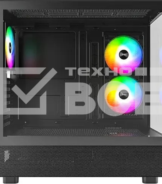 Компьютерный корпус Montech XR черный без БП ATX 3x120мм 2xUSB3.0 1xUSB3.1 audio bott PSU