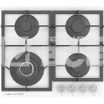Газовая варочная панель Zigmund & Shtain M 26.6 W независимая, белый, фото 1