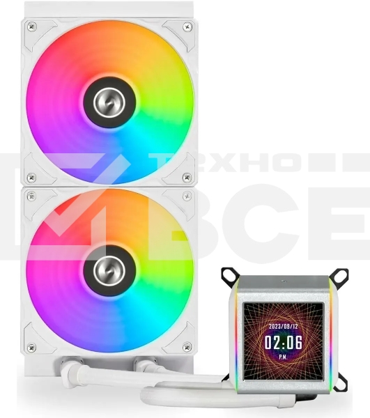 Система водяного охлаждения Lian-Li Galahad II LCD 280 ARGB белый 140мм алюминий+медь 2450rpm 26.7db 4-pin
