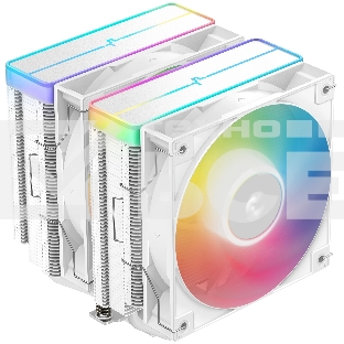 Кулер для процессора DEEPCOOL AG620 WH ARGB V2 LGA20XX/1700/1200/115X/AM5/AM4 (9шт/кор, TDP 260W, PWM, ARGB DUAL Fan 120mm, 6 тепл. трубок, белый) RET