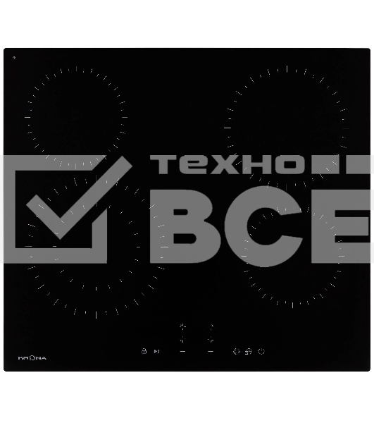 Варочная поверхность Krona 60 BL 1DZTK черный