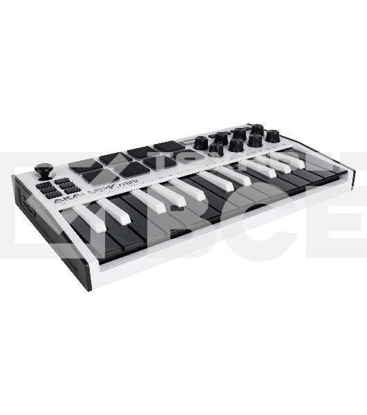 Клавиатура MIDI AKAI [MPK Mini MK3 White] 25 мини клавиш, 8 пэдов, 8 энкодеров, цвет белый