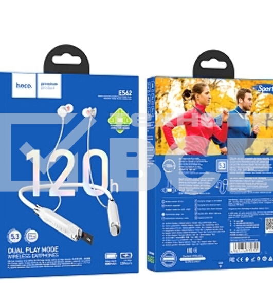 Беспроводные наушники HOCO ES62 Pretty, Bluetooth, 800 мАч, серебристый