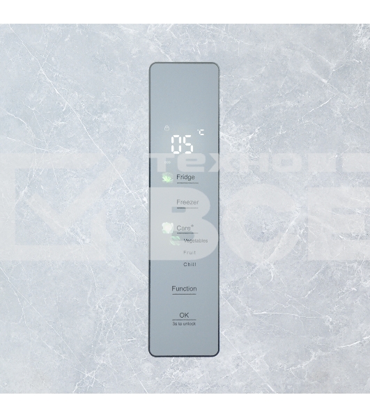 Холодильник Centek CT-1742 белый трехкамерный 267/148л морозилка снизу, No Frost, Side by Side